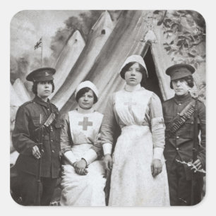 Adesivo Quadrado Mulheres na Guerra, 1914-18