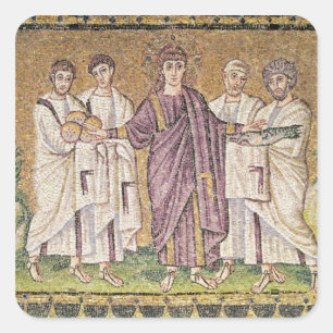 Adesivo Quadrado Multiplicação do Pão e dos Peixes