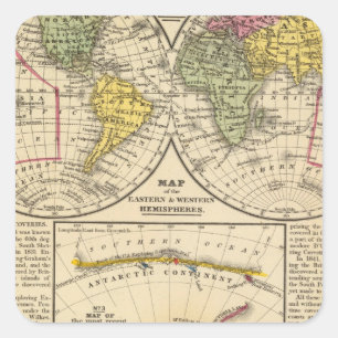 Adesivo Quadrado Mundo 7