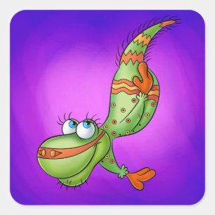 Adesivo Quadrado Mundo maravilhoso de desenhos animados de Hector