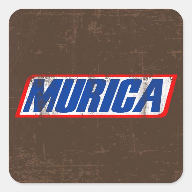 Adesivo Quadrado Murica (Frente)