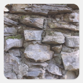 Adesivo Quadrado Muro de Pedra Antigo