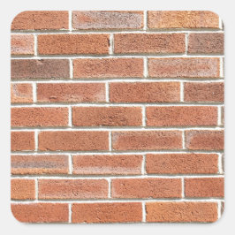 Adesivo Quadrado Muro de tijolos