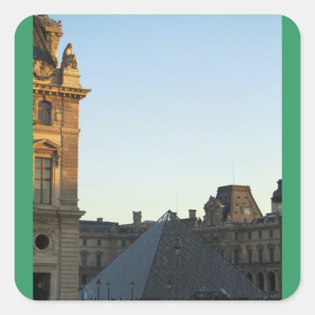 Adesivo Quadrado Musee du Louvre (Frente)