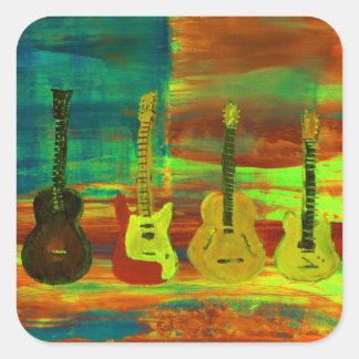 Adesivo Quadrado Música americana