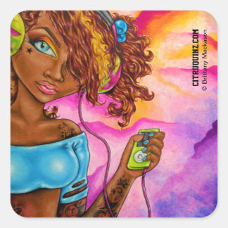 Adesivo Quadrado Música De Amor Por Brittany Mackason