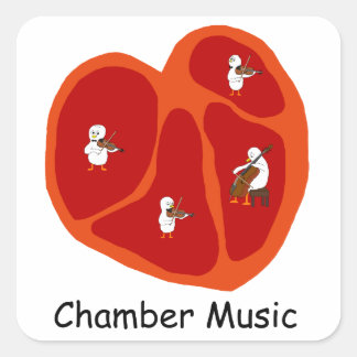 Adesivo Quadrado música de câmara