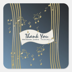 Adesivo Quadrado Música no Ar