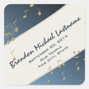 Adesivo Quadrado Música no Ar