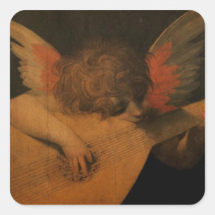 Adesivo Quadrado Musical Angel