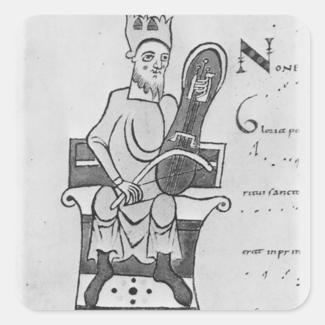 Adesivo Quadrado Músico tocando roupa (Frente)