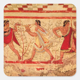 Adesivo Quadrado Músicos de Etruscan