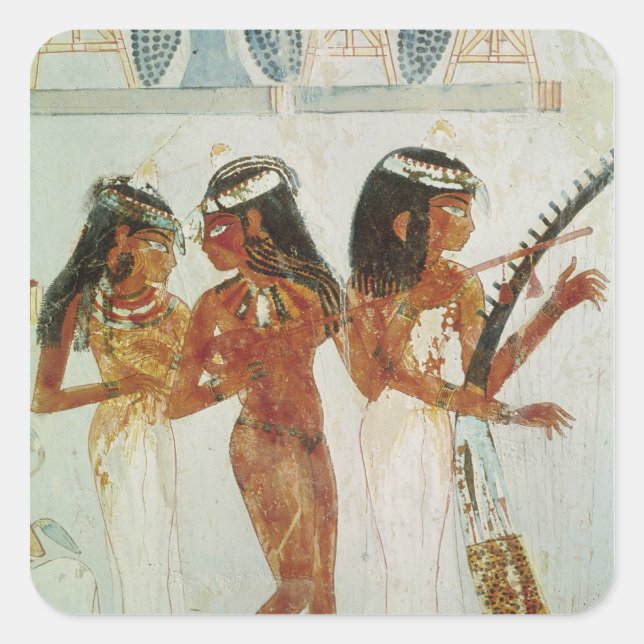 Adesivo Quadrado Músicos e dançarinos (Frente)