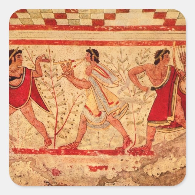 Adesivo Quadrado Músicos etristas (Frente)