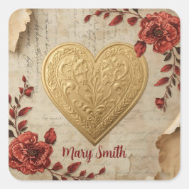 Adesivo Quadrado My Heart