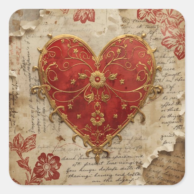 Adesivo Quadrado My Heart  (Frente)