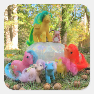 Adesivo Quadrado My Little Pony Autumn Gathering