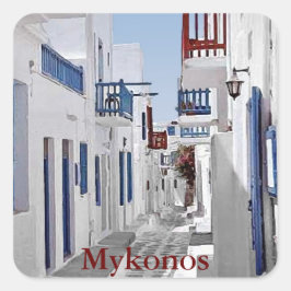 Adesivo Quadrado Mykonos Sticker