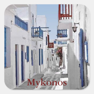 Adesivo Quadrado Mykonos Sticker