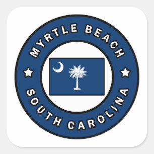 Adesivo Quadrado Myrtle Beach Carolina do Sul