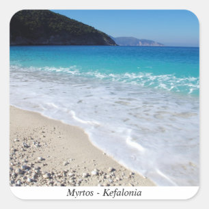 Adesivo Quadrado Myrtos - Kefalonia