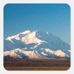 Adesivo Quadrado N.A., EUA, Alasca. Mt. McKinley no Denali