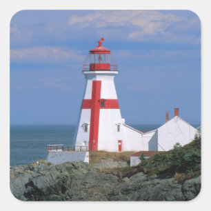 Adesivo Quadrado NA, Canadá, New Brunswick, Ilha Campobello.