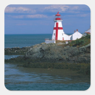 Adesivo Quadrado NA, Canadá, New Brunswick, Ilha Campobello. 4