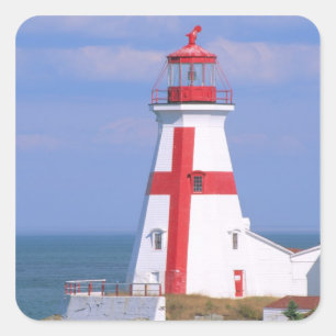 Adesivo Quadrado NA, Canadá, Nova Brunswick, Ilha Campobello. 6