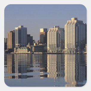 Adesivo Quadrado NA, Canadá, Nova Escócia, Halifax. Fax