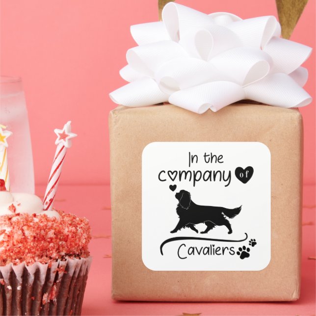 Adesivo Quadrado Na Companhia dos Cavaleiros (Festa)