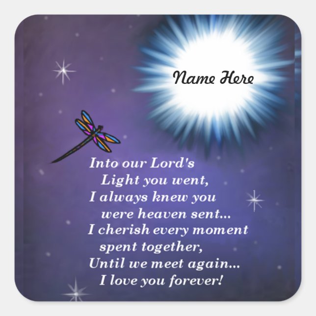 Adesivo Quadrado Na Dragonfly Leve (Frente)