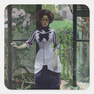 Adesivo Quadrado Na estufa, 1881