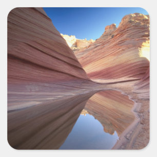 Adesivo Quadrado NA, EUA, Utah, Vermillion Cliffs. Coyote Butte 2