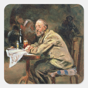 Adesivo Quadrado Na garrafa