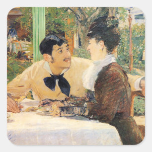Adesivo Quadrado Na maneta Edouard do Padre Lathuille