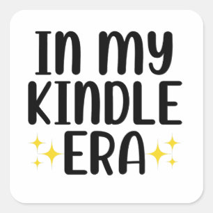 Adesivo Quadrado Na Minha Era Do Kindle
