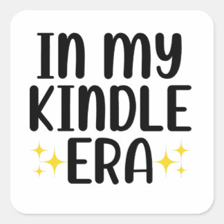 Adesivo Quadrado Na Minha Era Do Kindle