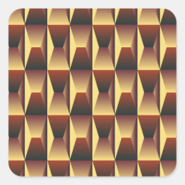 Adesivo Quadrado Na moda de padrão - Elegante moderno geométrico