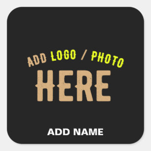 ADESIVO QUADRADO NA MODA MODERNO PERSONALIZÁVEL NEGRO VERIFICADO CO