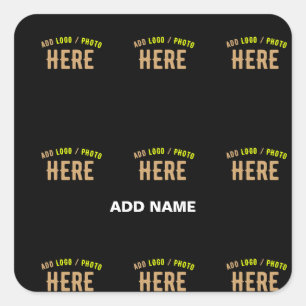 ADESIVO QUADRADO NA MODA MODERNO PERSONALIZÁVEL NEGRO VERIFICADO CO