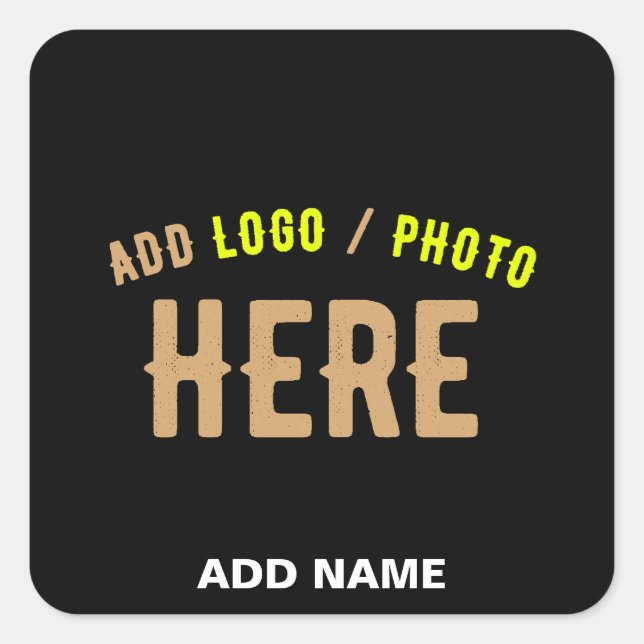 ADESIVO QUADRADO NA MODA MODERNO PERSONALIZÁVEL NEGRO VERIFICADO CO (Frente)