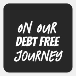 Adesivo Quadrado Na Nossa Viagem Livre De Dívida