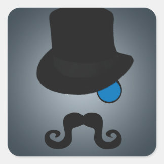 Adesivo Quadrado Na verdade, cavalheiro