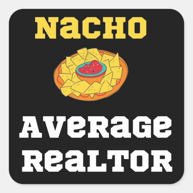 Adesivo Quadrado Nacho Realtor Sticker (Frente)
