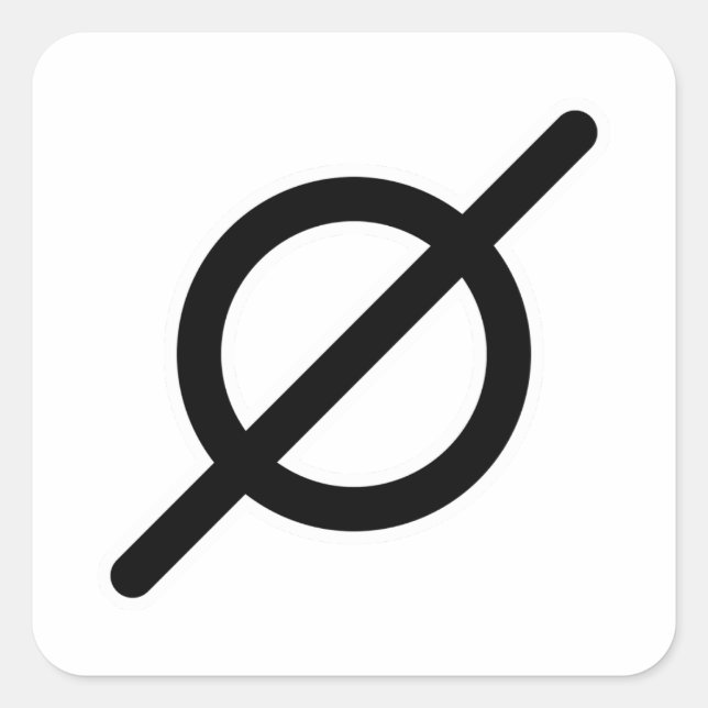 Adesivo Quadrado Nada ateu (Frente)