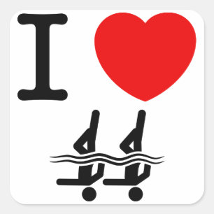 Adesivo Quadrado Nadação Sincronizada