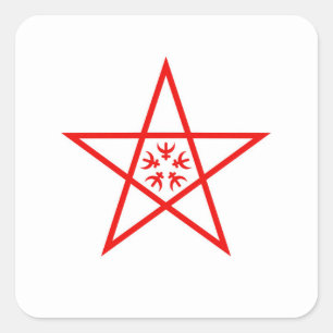 Adesivo Quadrado Nagasaki cidade-flag Nagasaki prefeitura japão sim