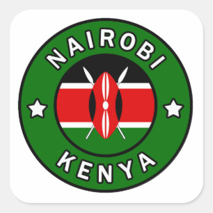 Adesivo Quadrado Nairobi Kenya
