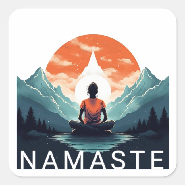 ADESIVO QUADRADO NAMASTE (Frente)